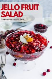 Paula deen cranberry pineapple gelatin salad christmas; Jello Fruit Salad
