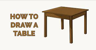 How To Draw A Table Really Easy