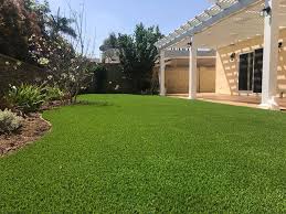 artificial grass compliments pavers