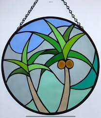 Palm Trees Stained Glass Pattern Pdf