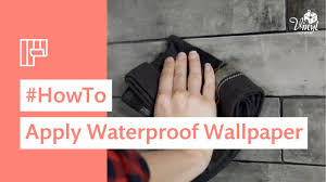 how to install waterproof wallpaper in