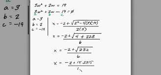 Solve Quadratic Equation Word Problems