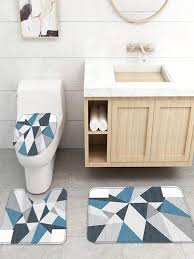 Geometric Pattern Toilet Seat Cover