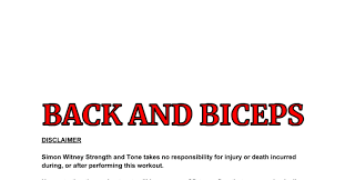 back and biceps workout pdf docdroid