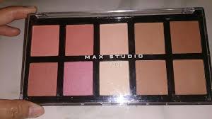 max studio blush on with highlighter