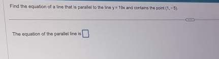 Solved Find The Equation Of A Line That