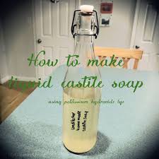 how to make liquid castile soap uses