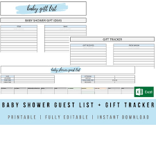 New Baby Hospital Bag Checklist Blue Excel Template Fully Editable Printable New Baby Packing List Instant Digital Download