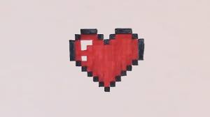 comment dessiner un cœur pixel art