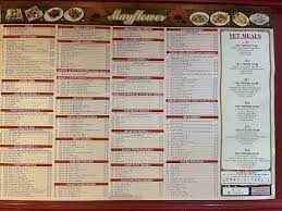 menu at mayflower chinese takeaway fast