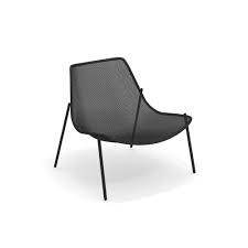 The round lounge chair is part of the round collection, created by christophe pillet for the italian manufacturer emu.round is distinguished by its soft lines a. Garden Lounge Chair Outside In Steel Collection Round