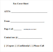 Fax Cover Sheet With Confidentiality Statement Barca