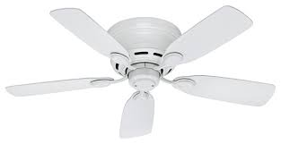 42 Low Profile Iv White Ceiling Fan