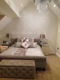 glitter wallpaper bedroom