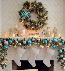9 christmas decorating hanging hacks that don't require any nails whatsoever. Traditional Christmas Garlands And Lights Chic Fireplace Decorating Ideas For Winter Holidays
