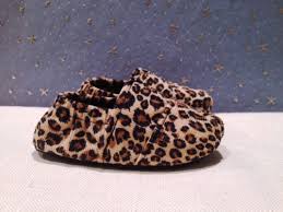 Fitted Leopard Corduroy Baby Toms Style Shoes By Scarlettos