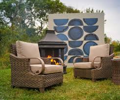 Weather Wicker Cushioned Patio Chairs