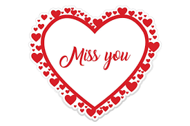 miss you card vector art icons and