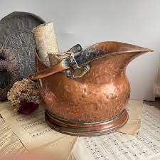 Buy Vintage Copper Coal Scuttle Hemet