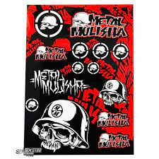 4mx Logo Sticker Sheet Metal Mulisha
