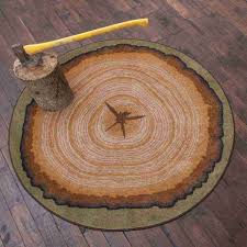 tree stump area rug nature inspired