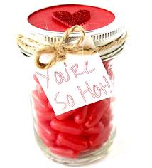 candy gift in a jar you re so hot