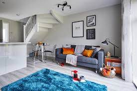 Classic style in front need modern coffee table or hand carving table. 5 Ideas For Using Blue In The Living Room Taylor Wimpey