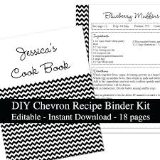 free printable recipe template book diy literals can be reused recipe book template templates