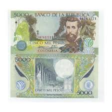 The last year of the 5th millennium, an exceptional common year starting on wednesday. Schone Banknote Kolumbien Pick Nummer 452 5000 Peso La Maison Du Collectionneur