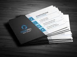 Design Of Five Business Cards Suitable For Printing Logo For 10
