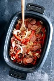 slow cooker sausage and sauer
