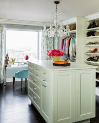 I have wanted a center island for my closet since, like, forever! Walk In Closet With Island Transitional Closet