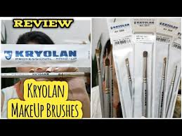review kryolan makeup brushes