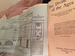 Details About The Divine Plan Of The Ages Book 1922 With Pull Out Chart Unusual