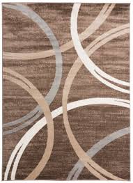 modern abstract circles design area rug