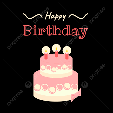 happy birthday pink cake decoration