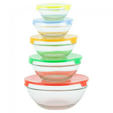 La Tavola 5 Piece Glass Bowls With