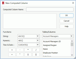 creating computed columns in a query