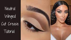 winged cut crease tutorial inspired by