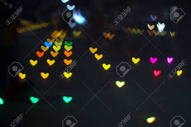 Rainbow Bokeh And Blur Heart Shape Love Valentine Colorful Night Stock Photo Picture And Royalty Free Image Image 139454195
