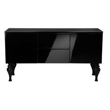 high gloss black lacquer sideboard