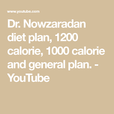 Dr Nowzaradan Diet Plan 1200 Calorie 1000 Calorie And