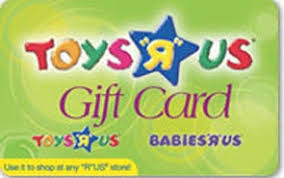 30 toys r us or es r us gift card