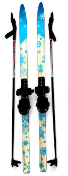 Sporten Second Step Beginner Kids Junior Cross Country Skis 120cm Adjustable Universal Bindings Poles