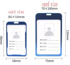 Card printers with cr100 size card printing capability are very limited. Aluminum Alloy Metal Id Card Badge Holder With Colorful Lanyard China Id Badge Holder And Id Card Holder Price Made In China Com