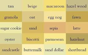Llr Beige Color Chart Color Names Color Shades Color