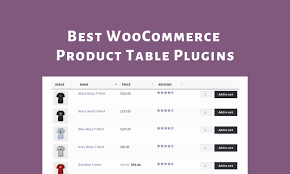 best woocommerce table plugins
