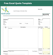 Free Quote Template Quotation Sheet Excel Templates