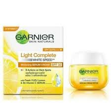 Garnier light complete vitamin c booster face serum 30 ml. Garnier Day Cream Skin Naturals Light Complete Spf 30 Pa Whitening Serum 50ml 8991380700050 Ebay