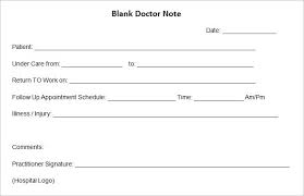 33 Fake Doctors Note Template Download For Work School